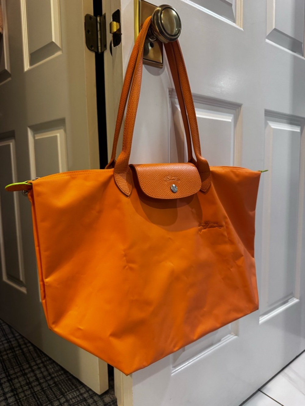 Longchamp Le Pilage - Orange Tote Bag